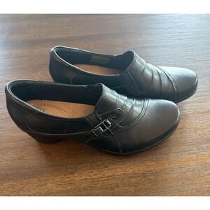 Earth Origins Women's Shoes Black Leather Booties Size 8.5 M